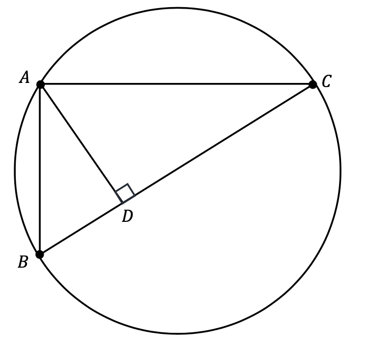 In the given figure, $BC$ is the diameter of the circle. If the length $BC$ is equal to $132$ and the length $AB$ is equal to $\sqrt{363}$, what is the value of $\frac{BC}{BD}$? In the given figure, $BC$ is the diameter of the circle. If the length $BC$ is equal to $132$ and the length $AB$ is equal to $\sqrt{363}$, what is the value of $\frac{BC}{BD}$?